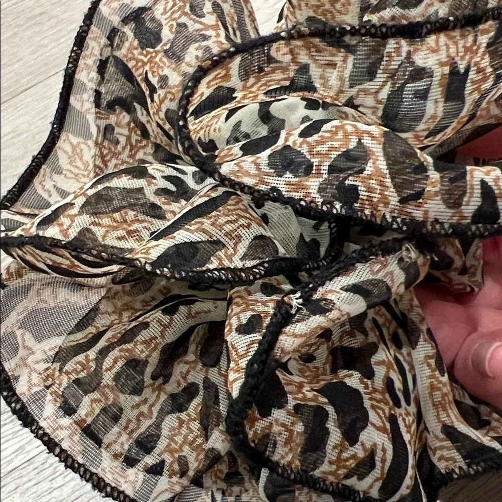 Leopard Hair Scrunchie Clip animal pattern lightweight